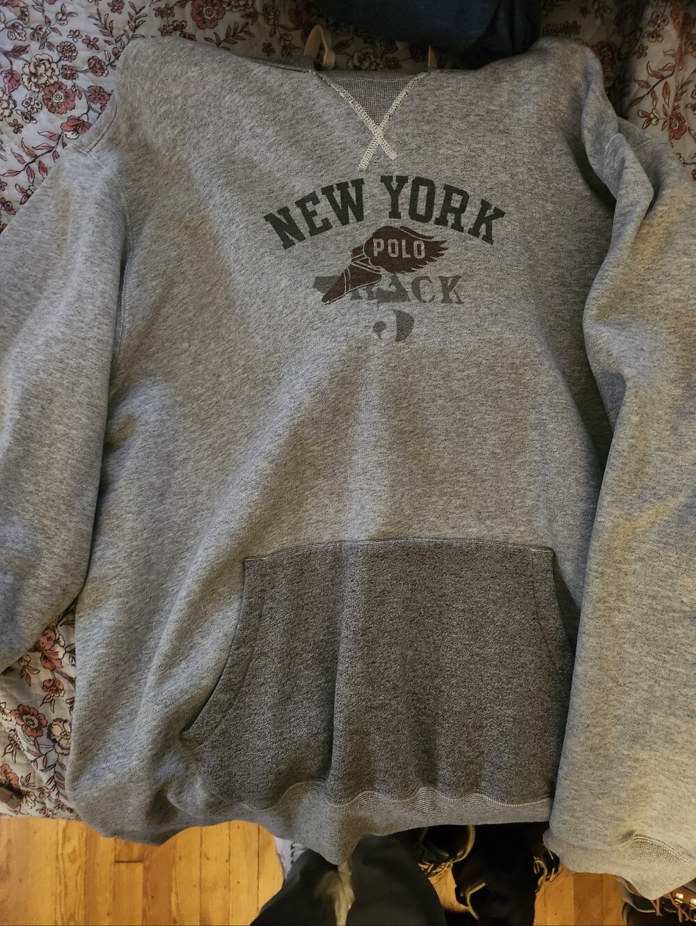 Polo Ralph Lauren New York Men's Gray Pullover Sweatshirt